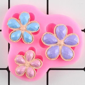 Bakvormen Bloem Siliconen Mal Cake Grens Fondant Mallen DIY Party Decorating Gereedschap Chocolade Gumpaste Schimmel Snoep