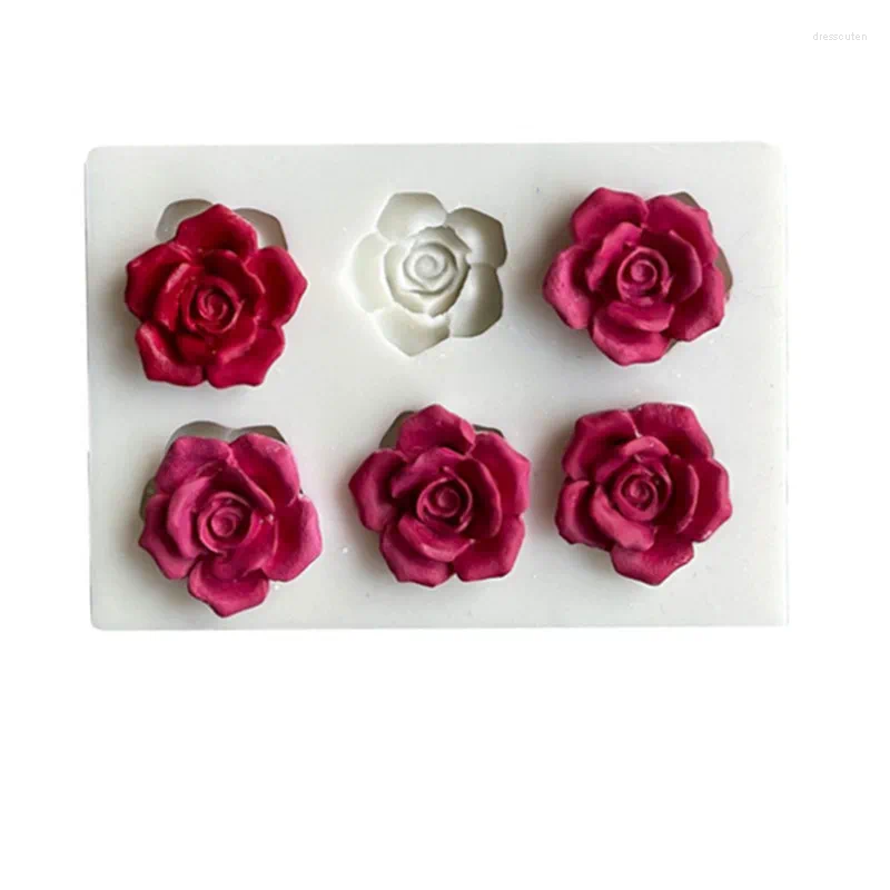 Baking Moulds Flower Small Rose/rose/peony Shape Silicone Mold DIY Fondant Cake Decoration Chocolate Candy Sugar Paste UV Resin Crafts