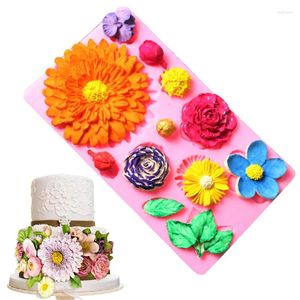 Bakvormen bloemen siliconen vormen fondant mal cake decoreren gereedschap chocolade gumpaste