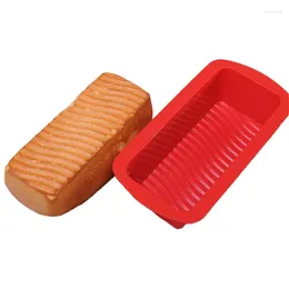 Moules à cuisson Food Food Grade Rectangle Shapetoast Tray Silicone Bread Cake Moule Poux de pâtisseries Maker Maker Moule de bricolage Outils