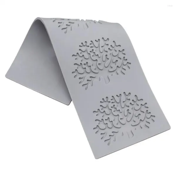 Moldes para hornear moldes de silicona de grado alimenticio Moldes de hojas resistentes a alta temperatura Diseño de encaje de rama de coral 3D para pastel