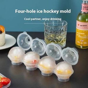 Bakvormen vier-hole ijsbal schimmel doos whisky ronde lade maker
