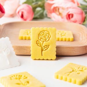 Bakvormen Verse Bloemen Serie Koekjesvorm Happy Mother's Day Anjer Roos Fondant Suikerkoekje Snijden Huisgereedschap