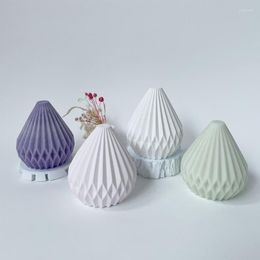 Moules de cuisson géométrique en forme de poire époxy résine moule antiadhésif parfumé Silicone bricolage plâtres artisanat Table ornement outil