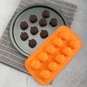 Bakvormen Halloween Chocoladevorm Pompoenvorm Schimmel DIY Siliconen Gummy Candy Pudding Taart Decoratie Gereedschap