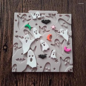 Bakvormen Halloween Ghost Siliconen Mal DIY Chocoladetaart Dessert Fondant Decoratie Gereedschap Hars Keukengerei