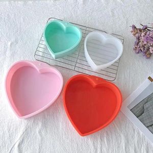 Bakvormen hartvorm cake mal herbruikbare hartvormige siliconenvormen voor zelfgemaakte desserts set van 3 anti-aanbak chocolade