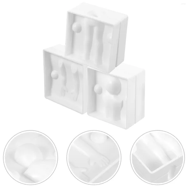 Moldes para hornear molde de plástico humanoide decoración de pasteles fiesta caramelo Pops niños DIY postre Fondant moldes regalo niño Chocolate silicona