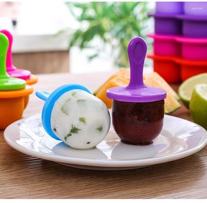 Bakvormen Ice Lollies Pops Mould Draagbare Food Grade Popsicle Mould Ball Maker Baby DIY Supplement Gereedschap Fruit Shake Accessoires