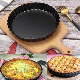 Moules de cuisson cuisine bricolage ustensiles de cuisson fournitures 16cm rond en aluminium gâteau tarte plateau antiadhésif Base lâche Pizza pain moule étain