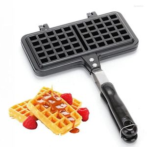 Bakvormen keuken keuken non-stick wafels maker machine mast pan bubbel ei cake oven ontbijt wafel gasfornuis gebruik