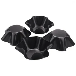 Bakvormen grote anti-stick gecanneleerde tortilla shell pannen taco slakom makers koolstofstalen set van 8 tostada bakkers