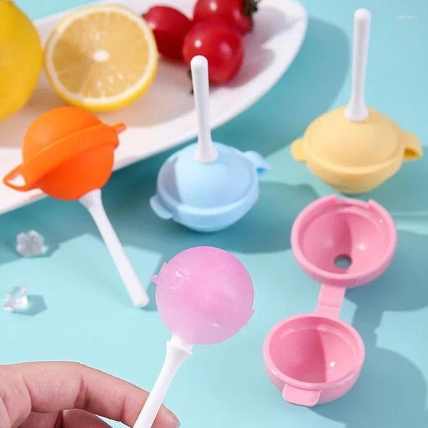 Moldes para hornear lollipop silicona caja de hielo moho mini creador de crema bola de bricolaje herramientas caseras
