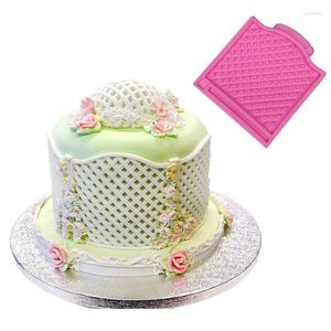 Moules de cuisson Love Heart Frame Silicone Cake Moule Garland Fondant Outils de décoration Cupcake Candy Chocolate Gumpaste Mouldsa1187