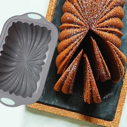 Bakvormen Meibum Gecanneleerd Ontwerp Toast Broodvormen Broodpan Pound Cake Bakgereedschappen Food Grade Siliconen Bundt Cakevormen Keuken Bakvormen 231023