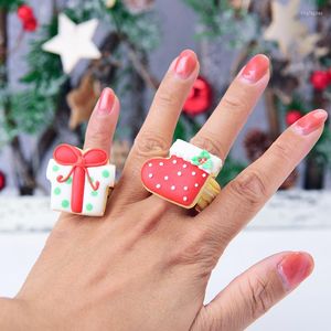 Bakken Meer Merry Christmas Mini Ring Biscuit Cookie Mold Cartoon Fondant Cake Cutter Decoration Tool Kitchen Diy For Kids