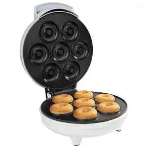 Moules à cuisson Mini Donut Maker Electric Machine 110V-220V Le revêtement antiadhésif fait 7 beignets en minutes desserts à la maison et commerciale