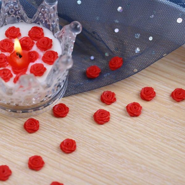 Moules de cuisson Mini Rose Silicone Moule Fondant Dessert Décoration Creative Coupe Cire Fleur