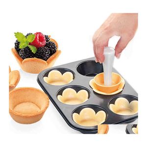 Bakvormen mods mini muffin 6 gaten sile round diy cupcake fondant pan non -stick pudding gestoomde cake mallen bakings tool deli dhqiq