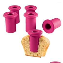 Moldes de cozimento Mods Muffin Bolo Buraco DIY Pastelaria Cupcake Cored Remover Dispositivo Cortador de êmbolo Decorando Ferramentas de escavação Fácil de usar 6 Dh1Fi