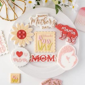 Bakmesten mam verjaardag koekjessnijders en postzegels gelukkige moederdag fondant koekje schimmel cake dessert decoratie gereedschap benodigdheden