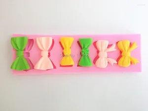 Bakvormen mompea 0342 fondant cake bowknots siliconen schimmel suikerpasta kunstgereedschap decoratie