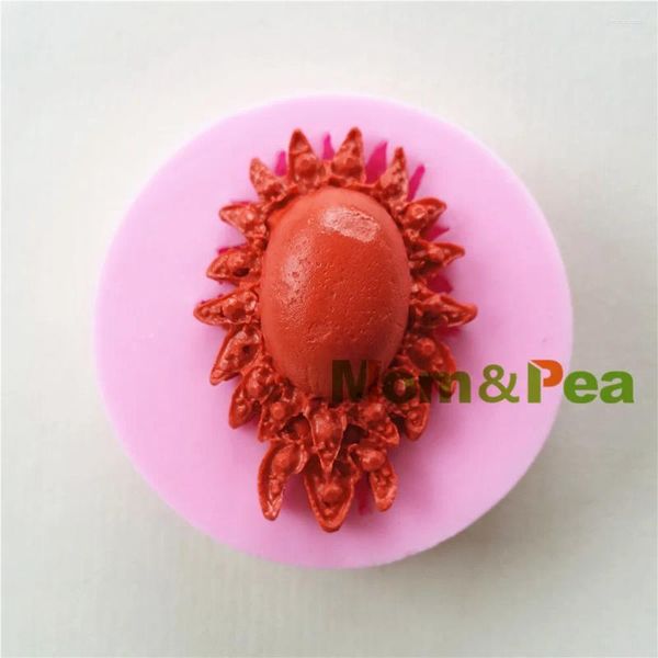 Moldes para hornear Mompea 1034 Decoración de pastel de molde de silicona en forma de gema Fondant 3D Food Grade