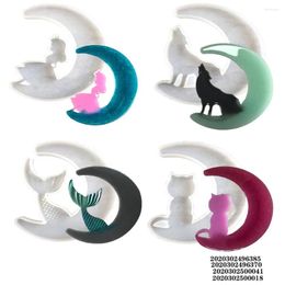 Moules de cuisson Moon Girl Fishtail Mirror Colle Moule en silicone