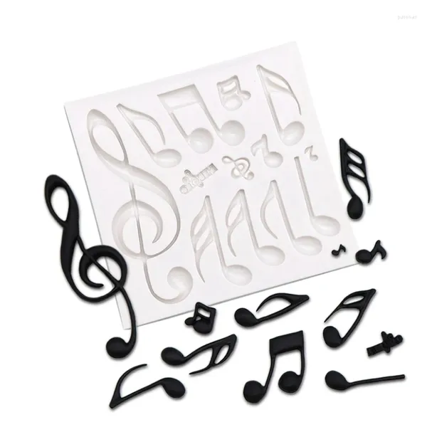 Moules de cuisson Musical Note Forme Fondant Cake Silicone Decorating Tools Food Food-Frade