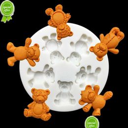 Bakvormen nieuwe schattige beer sile sugarcraft mold hars gereedschap cupcake mod fondant cake decoreren drop levering home tuin keuken, di dhcdx