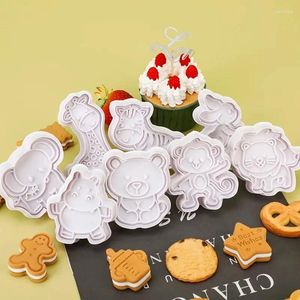 Bakvormen overzeese s 4pcs dier vorm koekjes snijder mal fruit koekje fondant gereedschap voor kinderen diy
