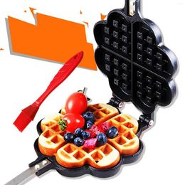 Bakvormen panini hart vorm huishouden keuken gasgas non-stick wafel maker pan schimmel schimmel schimmel drukplaat gereedschap ontbijt