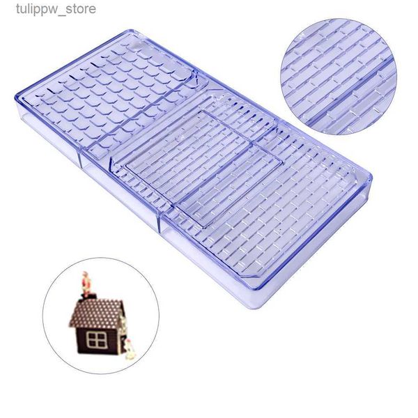 Moldes para hornear Envío gratis Plástico Forma de casa de Navidad Molde de chocolate DIY Molde para hornear CC0031 L240319