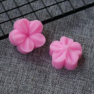 Moules de cuisson Plum Blossom 3D Silicone Moule de fleur de fleur de pêche Fondant Décoration de gâteau de bricolage Driy Artisan