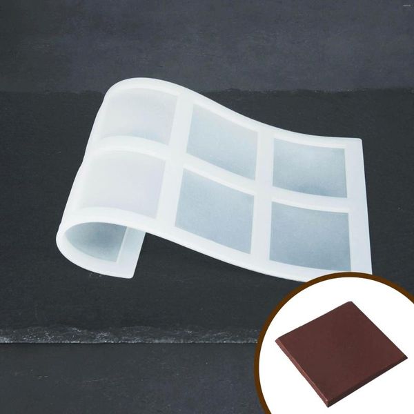 Moules de cuisson poreux forme carrée gâteau décoration chocolat insérer feuille de transfert moule Silicone outils