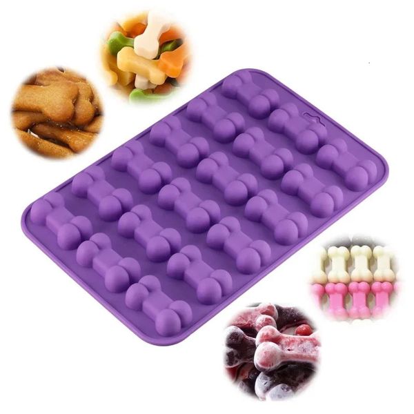 Moldes para hornear Cachorro Perro Pata Hueso Moldes de silicona Chocolate Caramelo Jalea Cubo de hielo Trata Jabón Molde DIY Herramientas de decoración de pasteles 231213