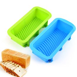 Moldes para hornear, plato rectangular de silicona para tostadas, tostadas, molde para pan, moldes antiadherentes para pasteles, postres, fabricación de bebidas WH0177