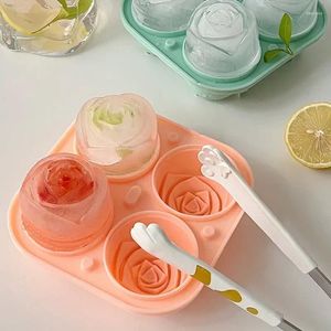 Bakvormen Rose Ijshockey Siliconen Mal DIY Huishoudelijke Maker Koffie-ijs Schimmel Zelfgemaakte Dessert Drinken Keuken Thuis Gadget