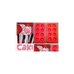 Pişirme Kalıpları Yuvarlak 8 Pops Kek Pop Set Tepsi Kalıbı Doğum Günü Partisi Tencere Damla Teslimat Ev Bahçe Mutfak Yemek Bar Bakeware Dhr5H