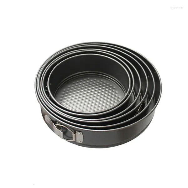 Moules de cuisson Moule à pain rond Moule à gâteau avec boucle inférieure amovible Revêtement antiadhésif à dégagement rapide 12 cm / 14 cm / 16 cm / 18 cm