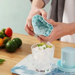 Bakvormen Ronde ijsemmer Cup Mould Cubes Tray Food Grade Quick Freeze Silicone Maker Creative Whiskey Beer