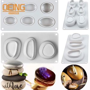 Moules de cuisson rond pierre forme Silicone gâteau moule plâtre béton Dessert Mousse forme bricolage savon décoration outil 230616