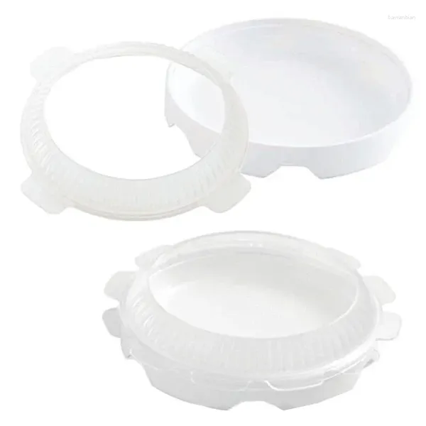 Moldes para hornear Herramientas redondas Accesorios Crema Mousses Ice Bakeware Decoración Pasteles de silicona 1set Pan Molde Eclipse para pastel Gasa