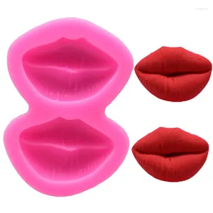 Bakvormen Sexy Lippen Vorm Siliconen Mal 3D Fondant Food Grade Mallen Mastiek Chocolade Gebak Snoep Maken Zeep Mal Keuken Accessoires