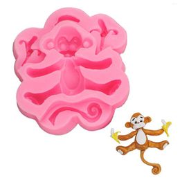 Moules de cuisson Forme Moule de Pâques Qifeng Animal 1PC DIY Silicone Gâteau Couleur Moule Petites casseroles rondes 5 pouces