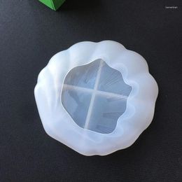 Moldes para hornear placa de forma de concha molde de silicona para arte de resina decoración del hogar recipiente espejo moldes epoxi