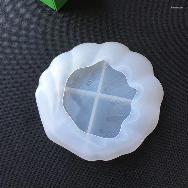 Moules de boulangerie de forme de coquille de forme moule en silicone pour résine art à la maison décor de récipient de récipient miroir de moules époxy