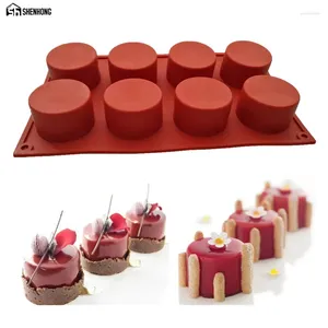 Bakvormen SHENHONG Cilinder Cakevorm Pan Siliconen Ronde Chocolade Spons Mousse Dessert Decoreren Gereedschappen Schimmel