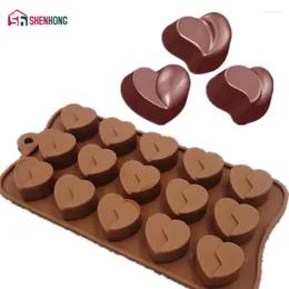 Moldes para hornear chocolates shenhong moho 3d pastel de silicona antiadherente arte mousse mousse silkonowe muffin brownie