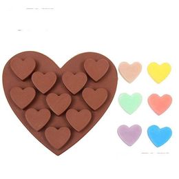 Bakvormen sile cake mod 10 roosters hartvormige chocolade bakken diy 347 j2 drop levering home tuin keuken eetbar bakewar dhhru